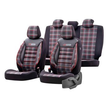 Auto Sitzbezug Set Universal Vorne und Hinten Komfortabel Komplett Set